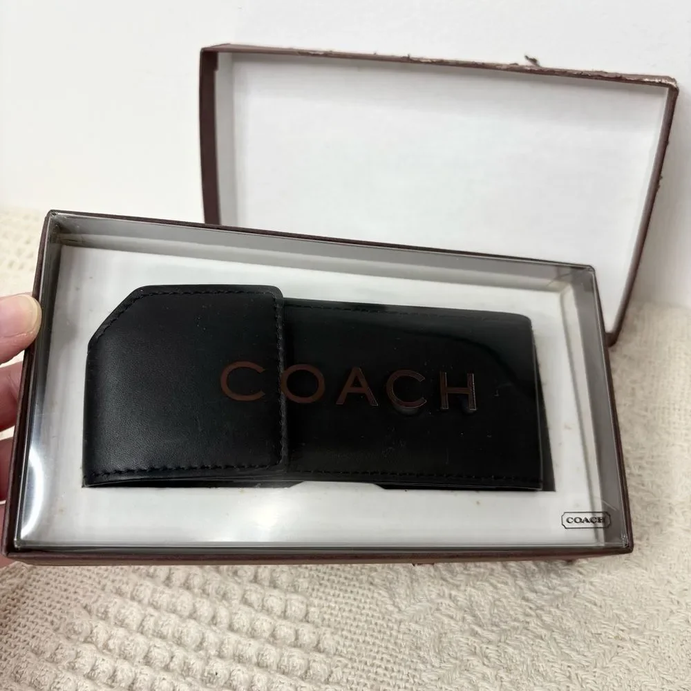 Y2K Vintage Coach Nokia Phone Case 7906 NIB Black Leather Accessory